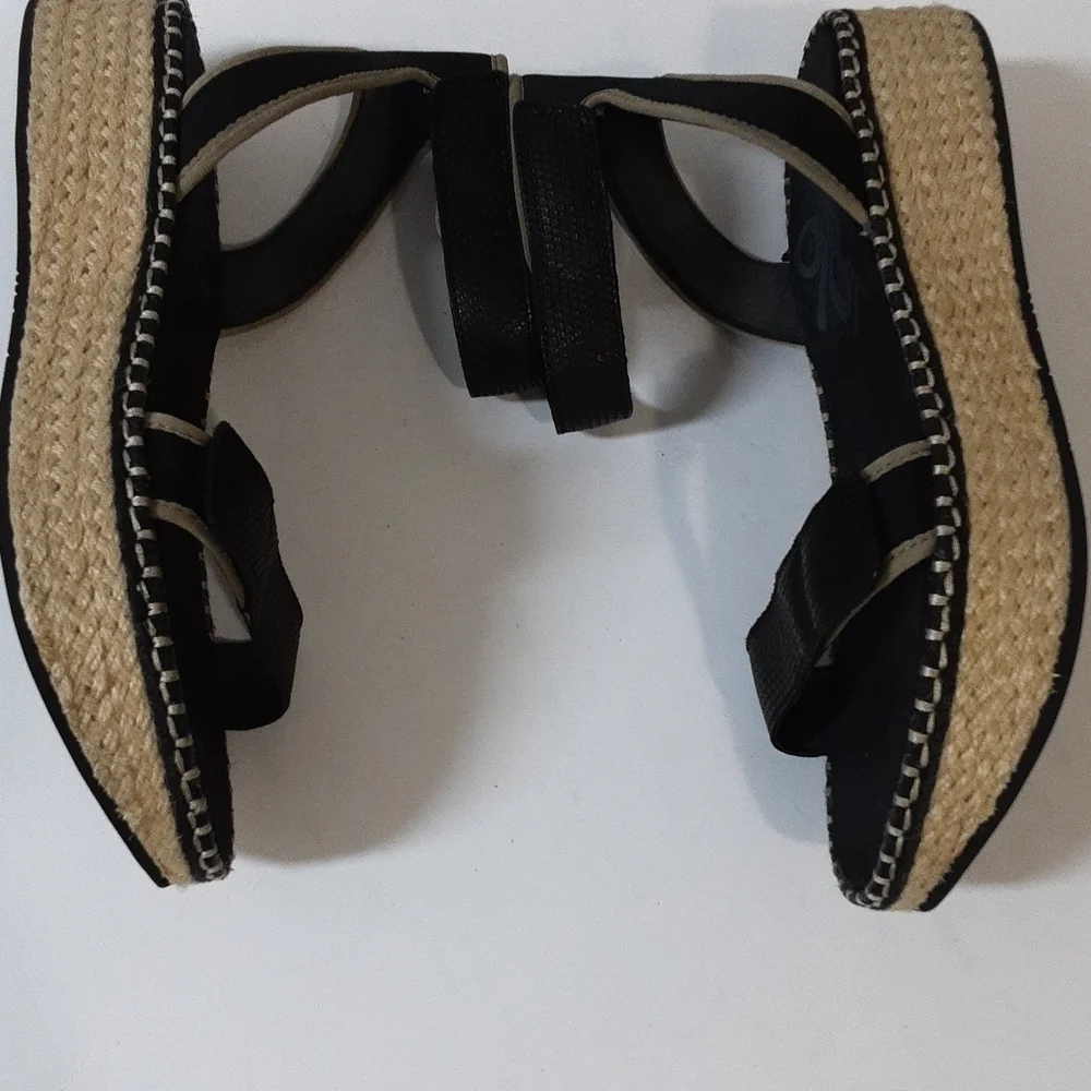 OTBT Reflector espadrilles Women's Black vacations beach casual office Y2K 11M